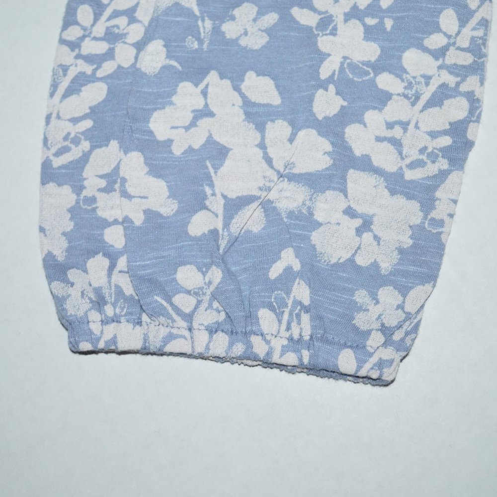 New LUCKY BRAND Top Floral Split Neck sz 1X Blue - Picture 8 of 8